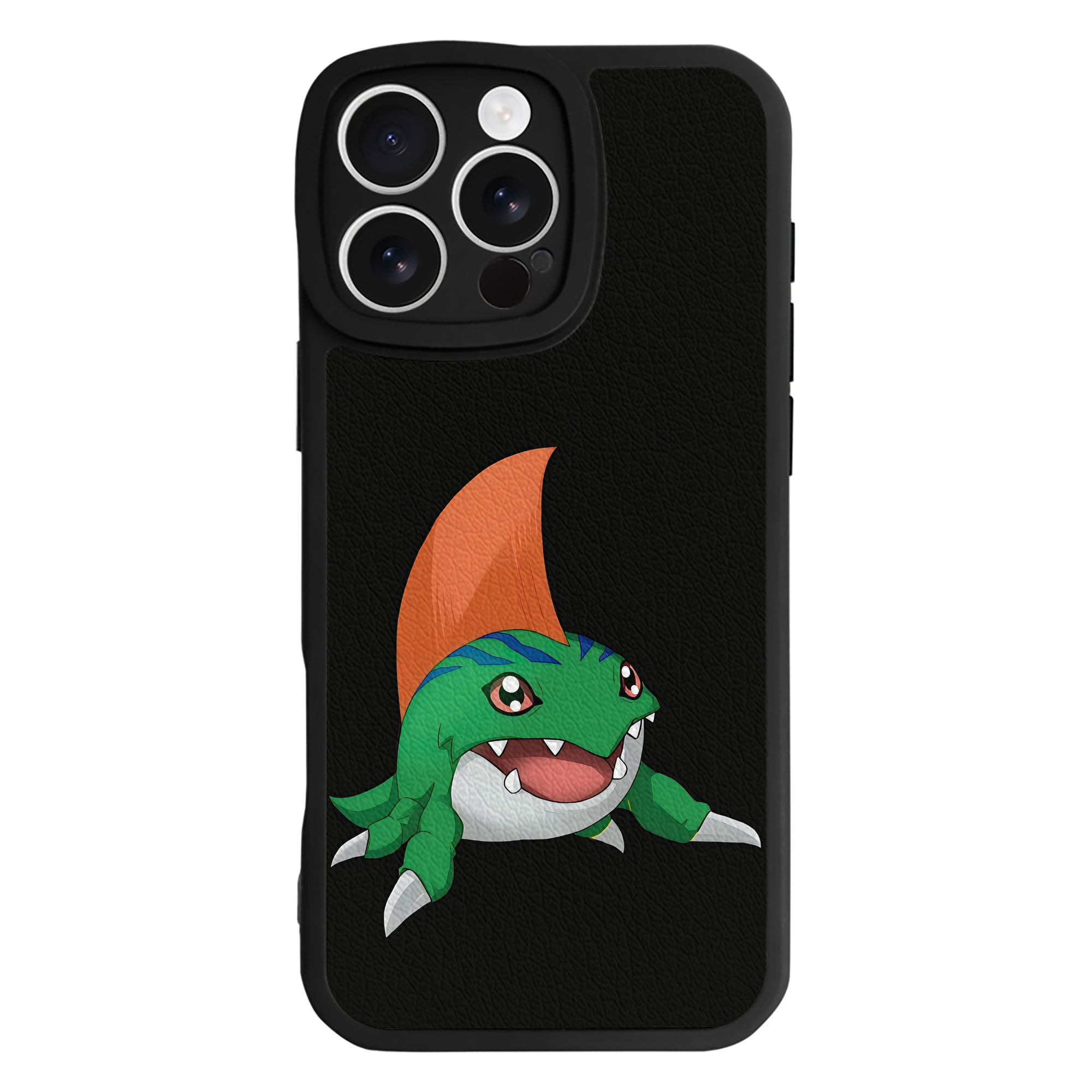 （画像用） Digimon デジタルモンスター/デジモン 【iPhone 16シリーズ対応】シリコンスマホケース（レザー調） 材質：シリコン